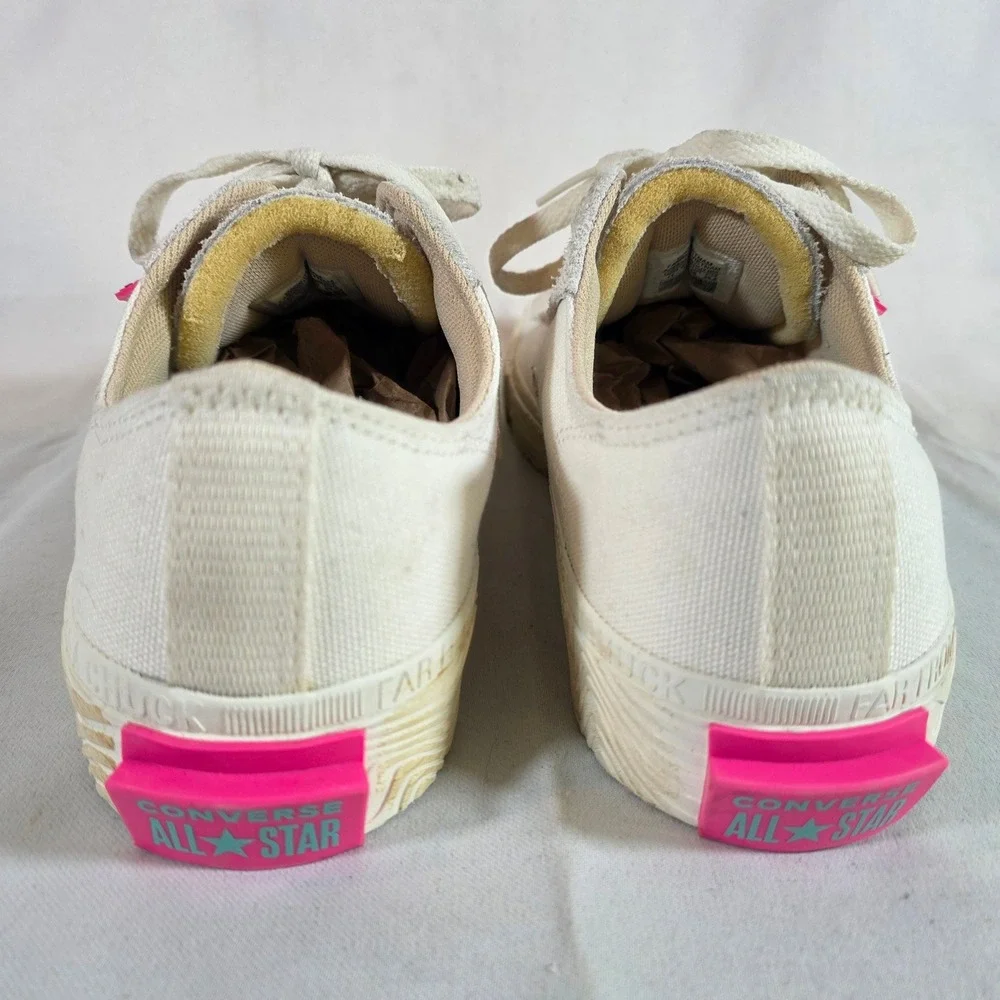 Converse Chuck Taylor Alt Star Weekend Low Egret White Pink Teal Mens 11 Shoes - Picture 3 of 9